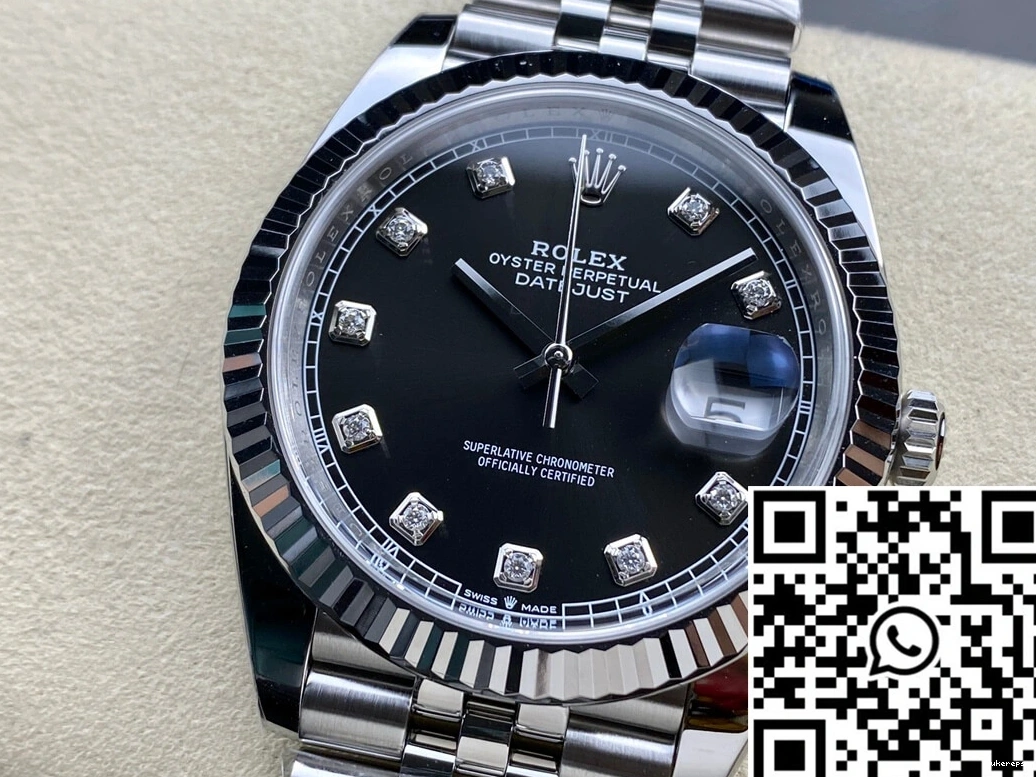 Black Dial Datejust Factory Clean M126334-0012 Rolex 0228